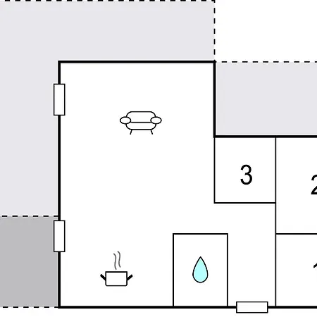 Three-bedroom Vaeggerlose With A Fireplace 08 Holiday home