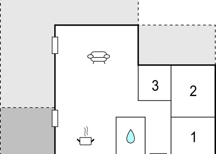 度假居 Three-bedroom Vaeggerlose With A Fireplace 08
